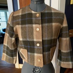 Vintage cropped wool jacket